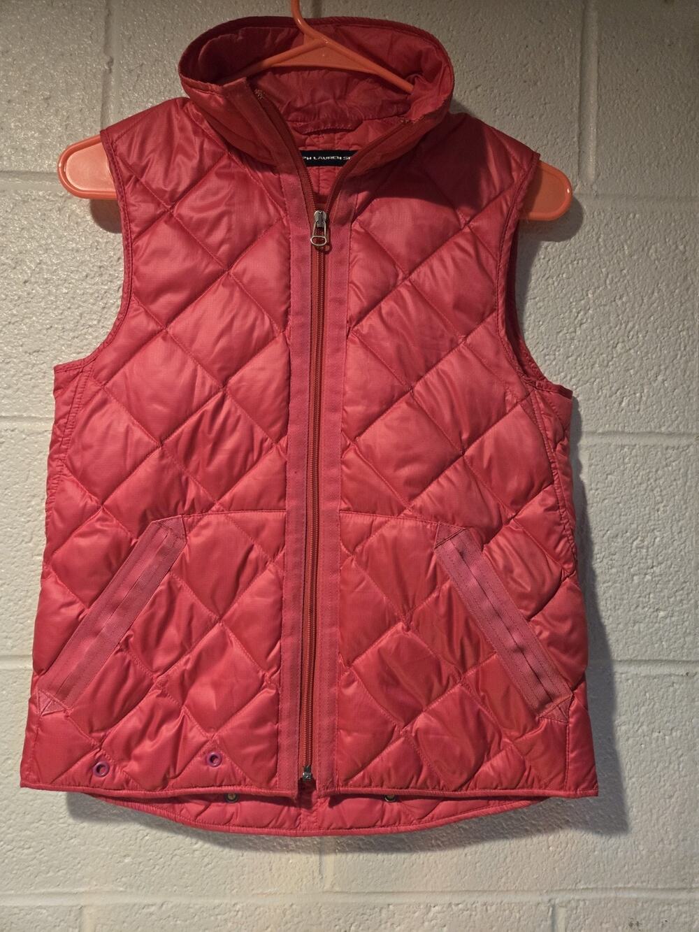 Womens Ralph Lauren Light Padded Gilet Pink Size Xs